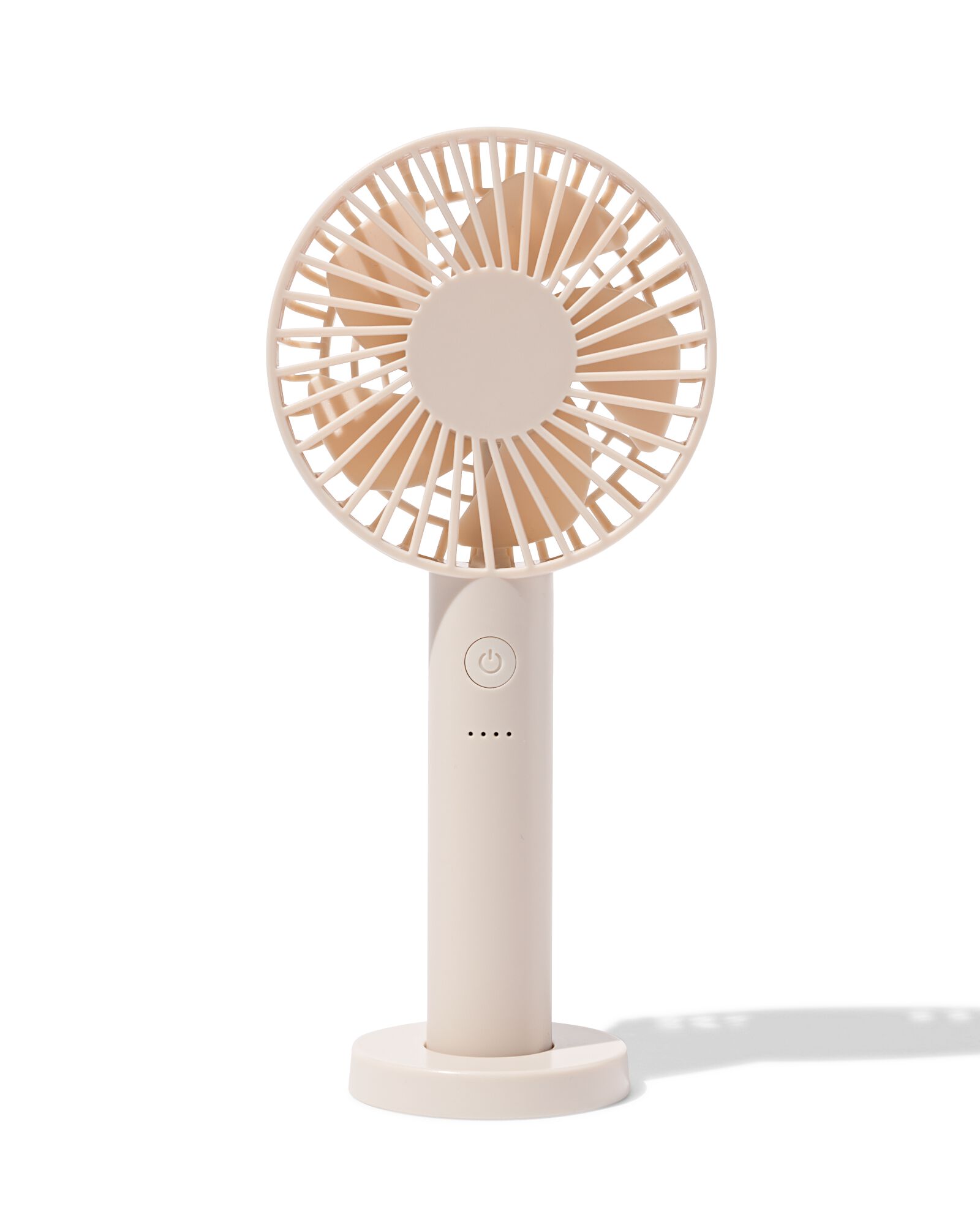 ventilateur &agrave; main ⌀11,5x23,5cm beige - 80200038 - HEMA