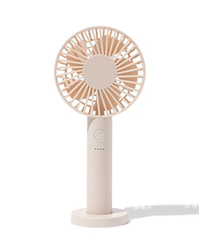 ventilateur &agrave; main ⌀11,5x23,5cm beige - 80200038 - HEMA