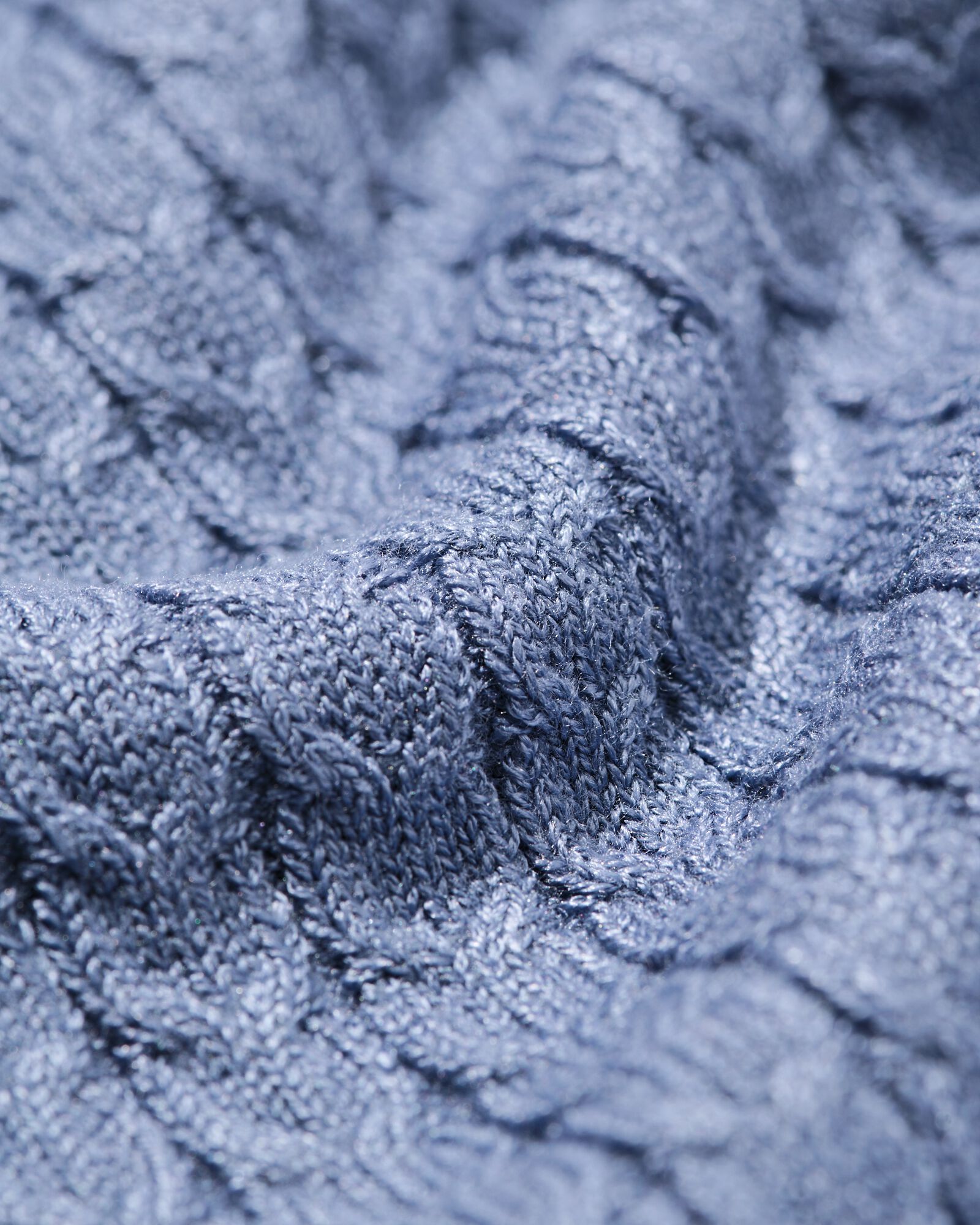 pull femme Livia torsad&eacute; bleu bleu - 36205320BLUE - HEMA