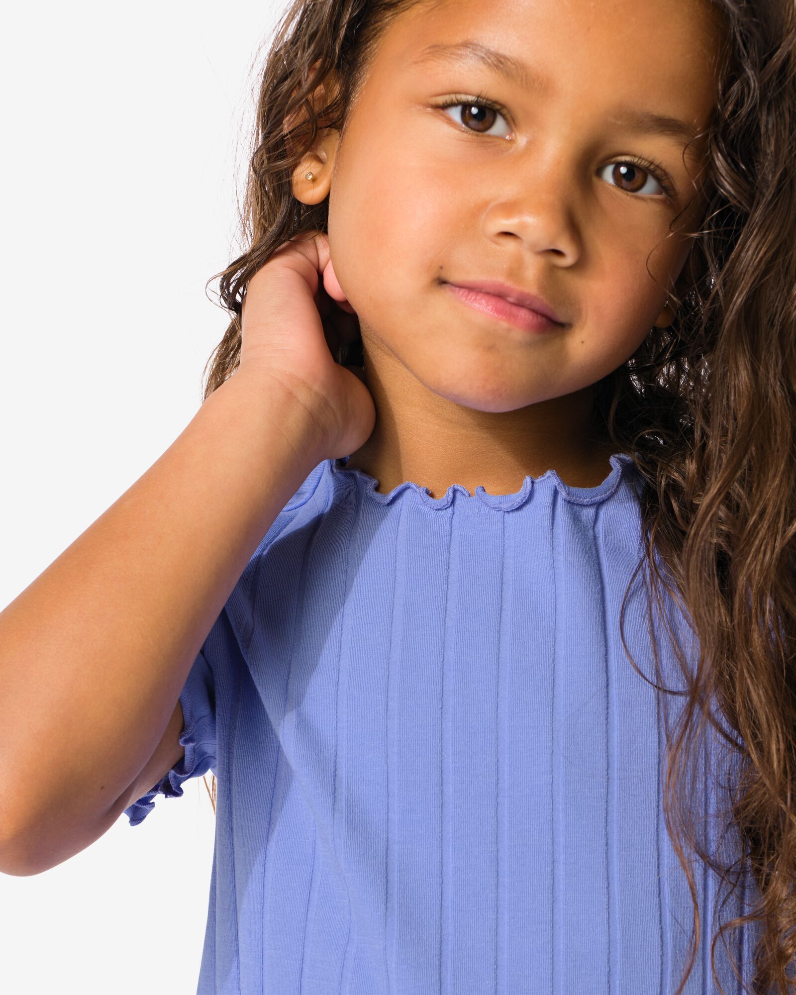 kinder T-shirt paars - 30816302PURPLE - HEMA