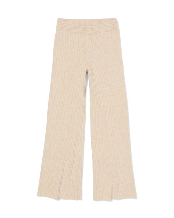 kinderlegging flared rib ecru ecru - 30837646ECRU - HEMA