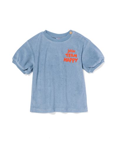 t-shirt b&eacute;b&eacute; happy bleu - 33167070BLUE - HEMA