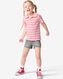 t-shirt enfant avec col polo rose 98/104 - 30853541 - HEMA