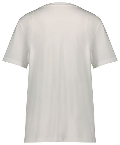 Damen-T-Shirt Danila, mit Bambus weiß S - 36331381 - HEMA