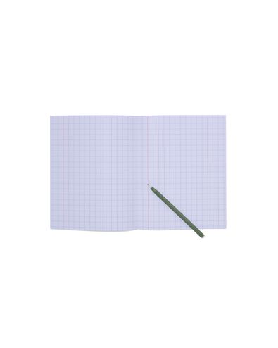 3er-Pack Hefte, violett, DIN A5, kariert (10 x 10 mm) - 14120211 - HEMA