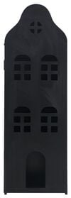 Holz-Grachtenhaus, schwarz, 24.5 x 25 x 75 cm, Tafel - 15130037 - HEMA