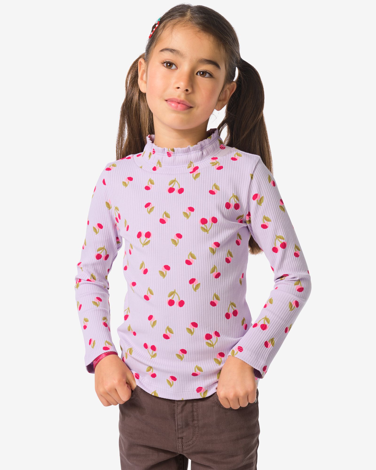 t-shirt enfant c&ocirc;tel&eacute; fruit violet clair violet clair - 30828306LIGHTPURPLE - HEMA
