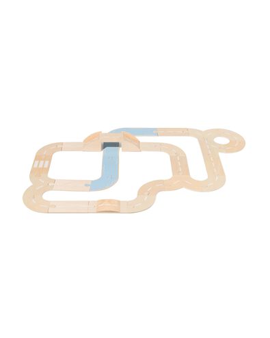 Starterset f&uuml;r Auto-/Wasserstra&szlig;en-Holzset, 31-teilig - 15140109 - HEMA