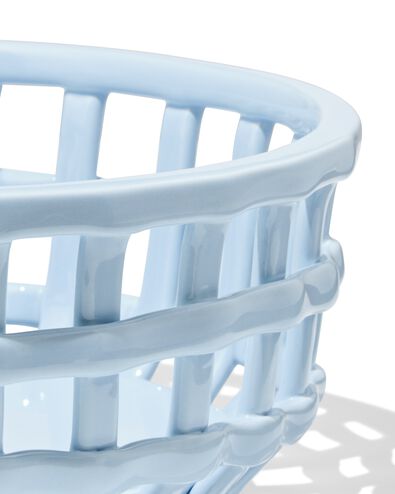 corbeille &agrave; pain 25x25x10cm c&eacute;ramique bleu clair - 25800053 - HEMA