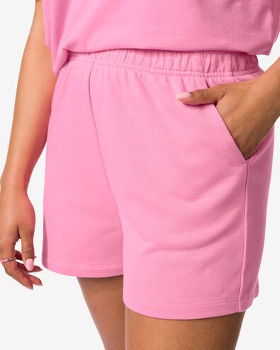 dames sweatshort roze roze - 36000440PINK - HEMA