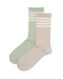 2er-Pack Damen-Socken, mit Baumwolle, Glitter mintgrün mintgrün - 1000030797 - HEMA