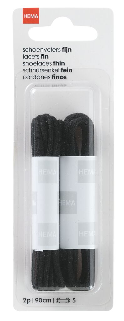 2-pak schoenveters fijn 90 cm - 20550327 - HEMA