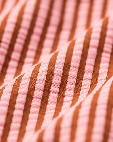 Kinderbikini Seersucker gestreift dunkelrosa dunkelrosa - 22260180DARKPINK - HEMA