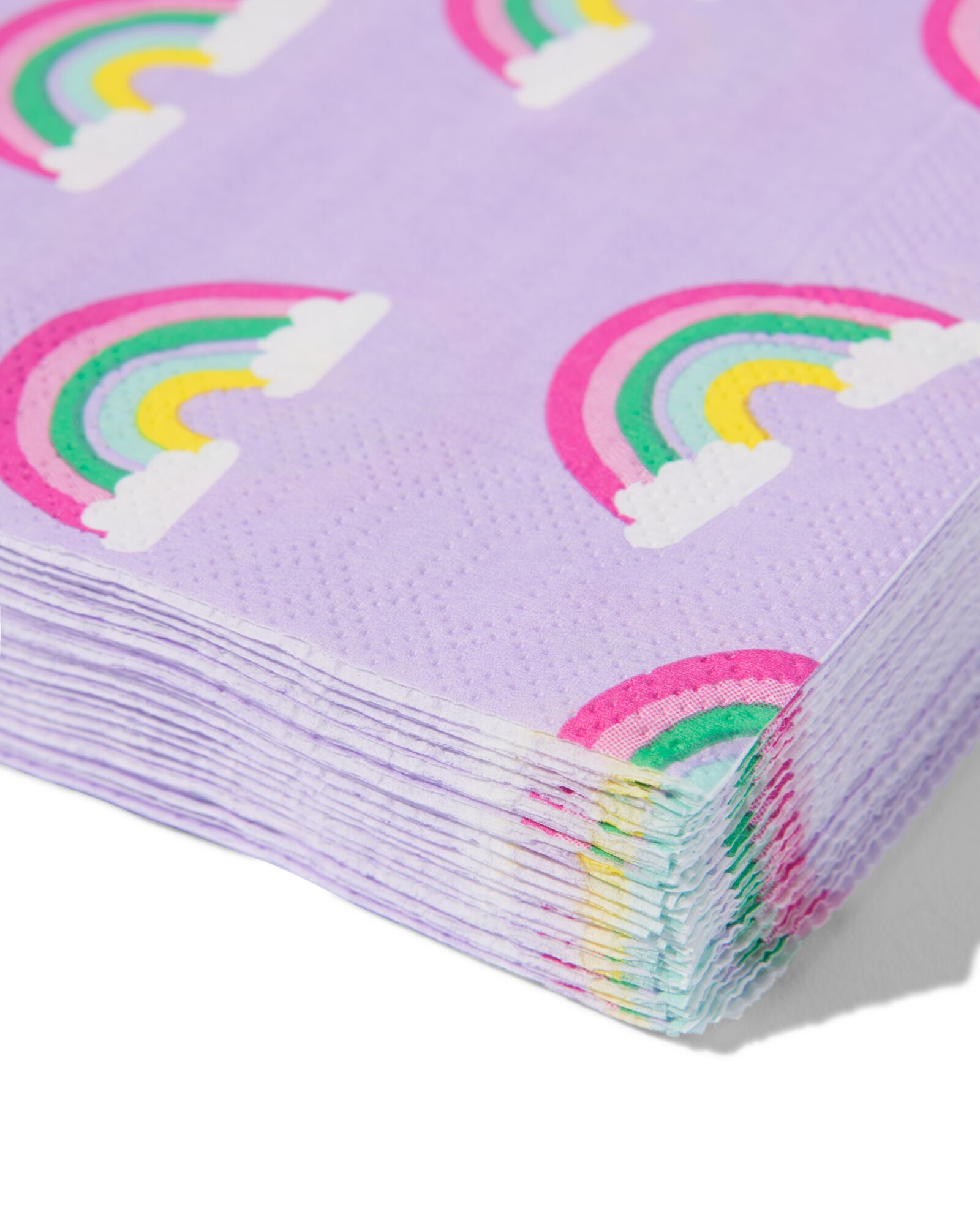 serviettes arc-en-ciel 24 x 24 - lot de 20  - 14250187 - HEMA