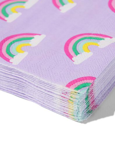 serviettes arc-en-ciel 24 x 24 - lot de 20  - 14250187 - HEMA