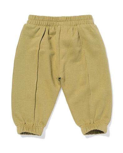 babybroek comfy fit sweatstof olijf olijf - 33184770OLIVE - HEMA