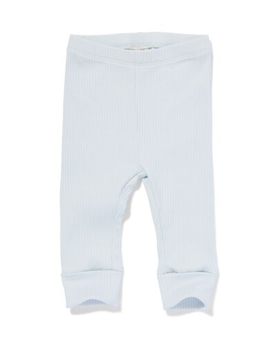 Newborn-Leggings zum Mitwachsen hellblau - 33414920LIGHTBLUE - HEMA