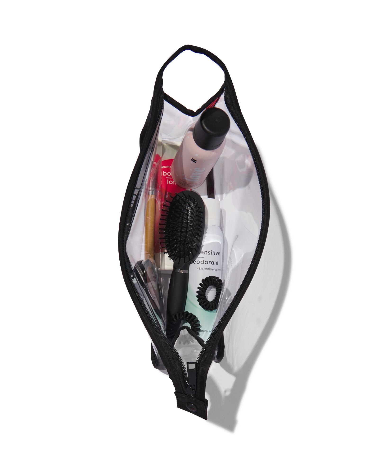 toilettas transparant 8x30x20 - 11890620 - HEMA