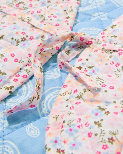 omkeerbare babygilet bloemen  blauw blauw - 33063770BLUE - HEMA