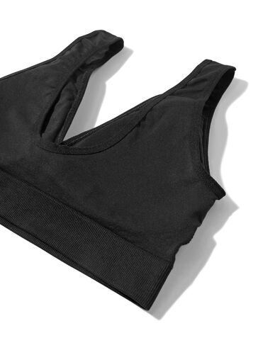 haut sans couture et sans armature  noir S - 21940817 - HEMA