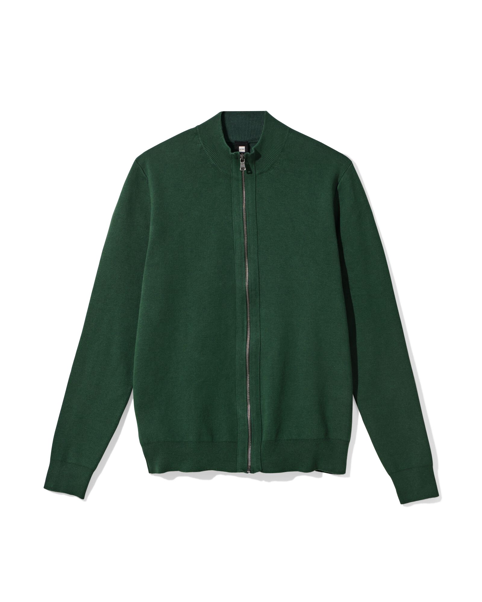 herenvest Milan donkergroen donkergroen - 2140100DARKGREEN - HEMA