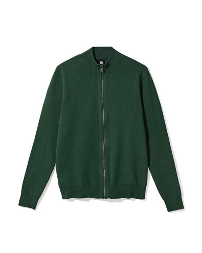 herenvest Milan donkergroen donkergroen - 2140100DARKGREEN - HEMA