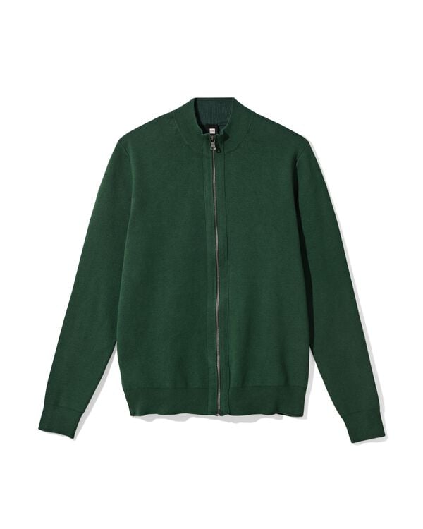herenvest Milan donkergroen donkergroen - 2140100DARKGREEN - HEMA