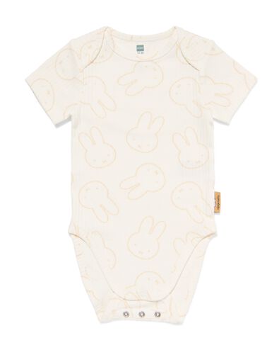 nijntje baby meegroei body LENZING&trade; ECOVERO&trade; rib gebroken wit gebroken wit - 33303960OFFWHITE - HEMA