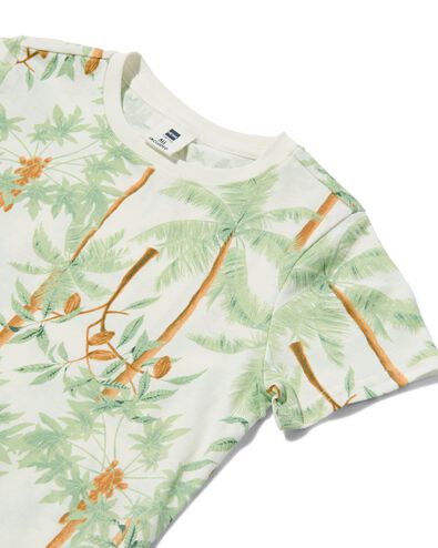 Kinder-T-Shirt, Palmen eierschalenfarben - 1000031234 - HEMA