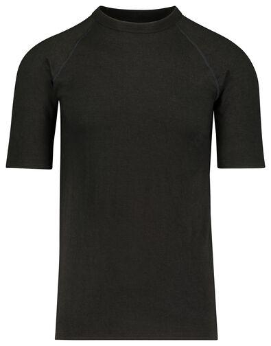 heren thermo t-shirt zwart S - 19120009 - HEMA