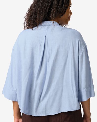 damesblouse Dawn lichtblauw lichtblauw - 36207940LIGHTBLUE - HEMA