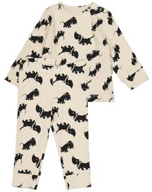 Baby-Pyjama, gerippt, Takkie weiß weiß - 1000024783 - HEMA