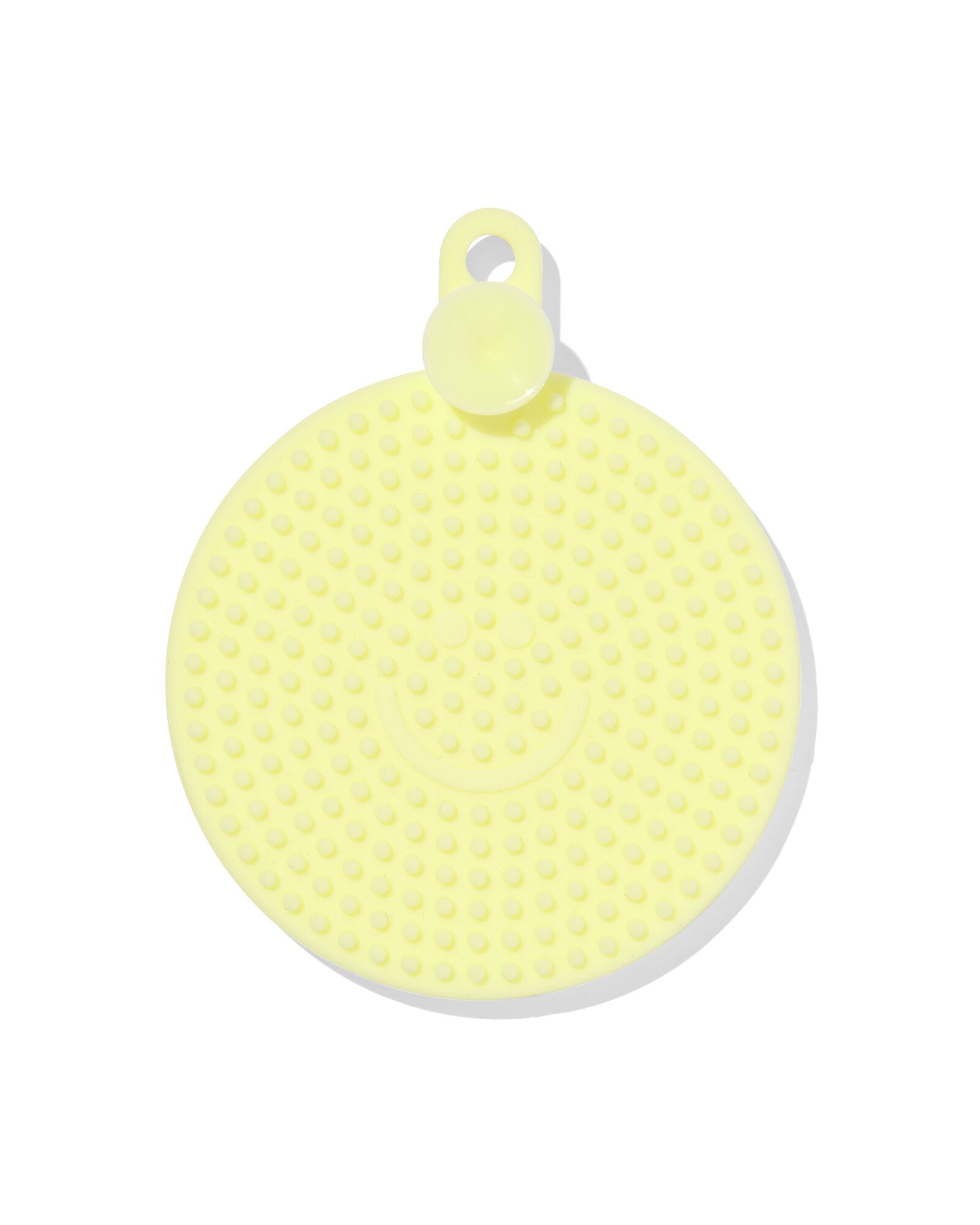 silicone schoonmaakspons &Oslash;10cm geel - 20540055 - HEMA
