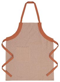 tablier de cuisine en coton chambray - terracotta - 5410087 - HEMA