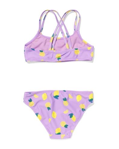 Kinder-Bikini, Zitronen violett 134/140 - 22279636 - HEMA