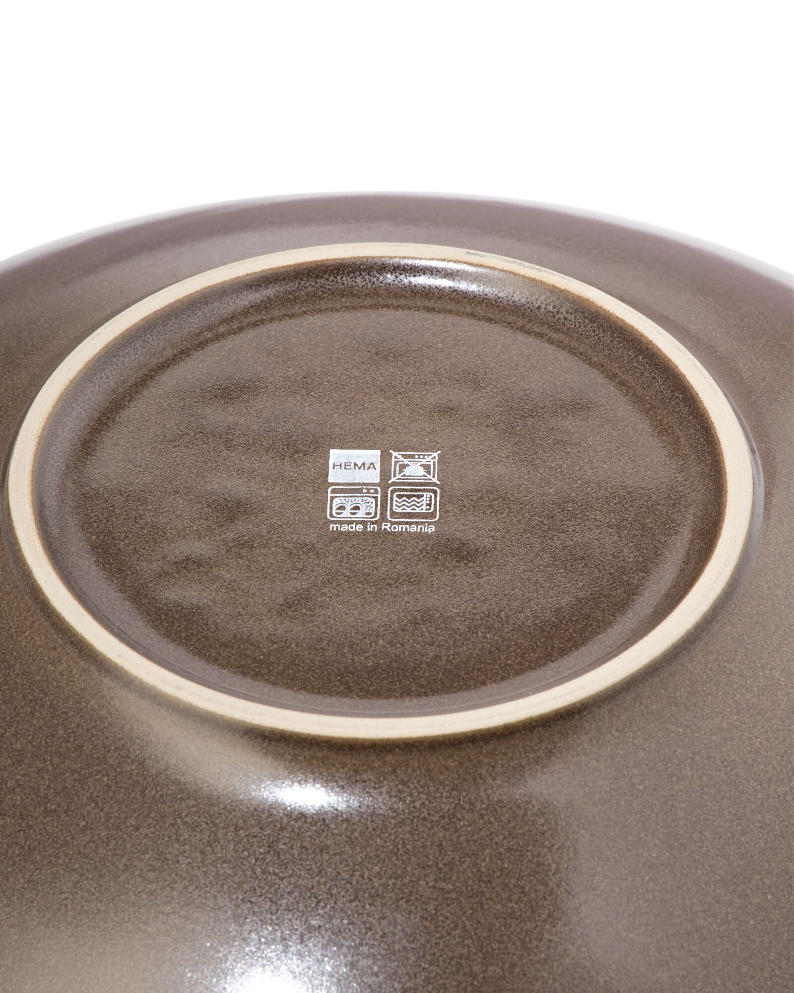 saladier &Oslash;28,5cm Puur fa&iuml;ence marron fonc&eacute; - 9650410 - HEMA