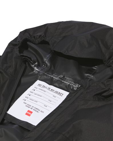 Kinder-Regenjacke, leicht, wasserdicht schwarz schwarz - 18440160BLACK - HEMA