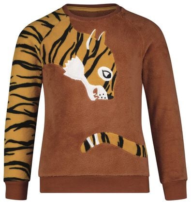 Kinder-Pyjama, Fleece, Leopard braun 134/140 - 23020165 - HEMA