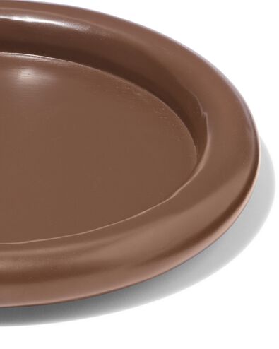 dessous-de-bougie ⌀26,5x3cm bois marron - 13326051 - HEMA