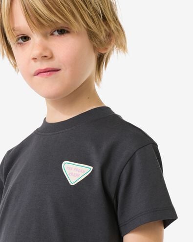 Kinder-T-Shirt, Fr&uuml;chte dunkelgrau dunkelgrau - 30716601DARKGREY - HEMA