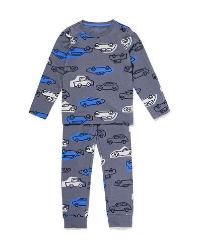 kinderpyjama auto's antraciet - 23050980ANTHRACITE - HEMA