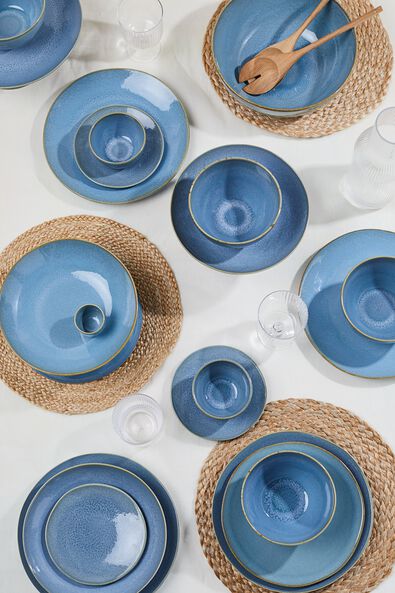 coquetier - 5 cm - Porto - &eacute;mail r&eacute;actif - bleu - 9602025 - HEMA