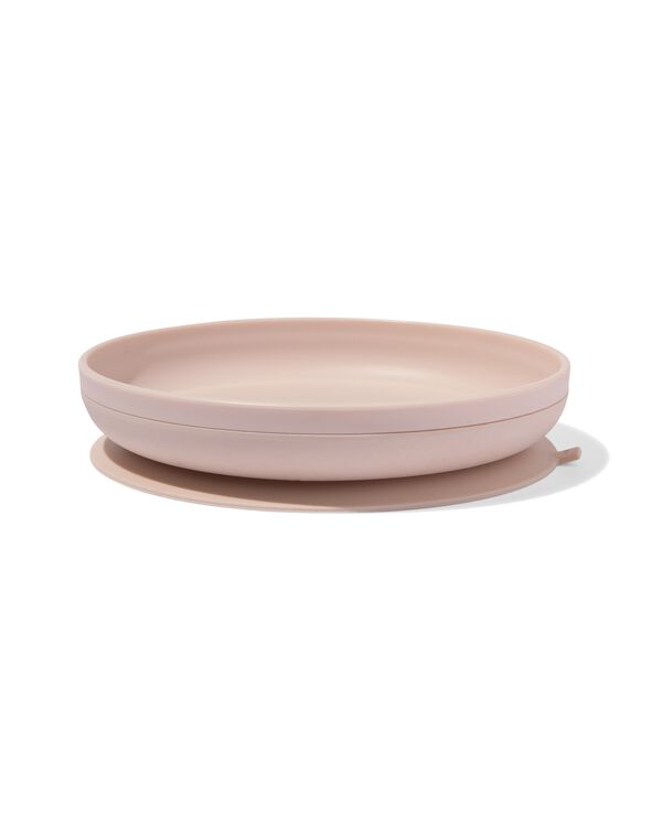 assiette avec ventouse amovible 19cm beige - 33502952 - HEMA