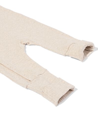 Newborn-Strampler zum Mitwachsen, LENZING&trade; ECOVERO&trade;, gerippt  sandfarben sandfarben - 33430820SAND - HEMA