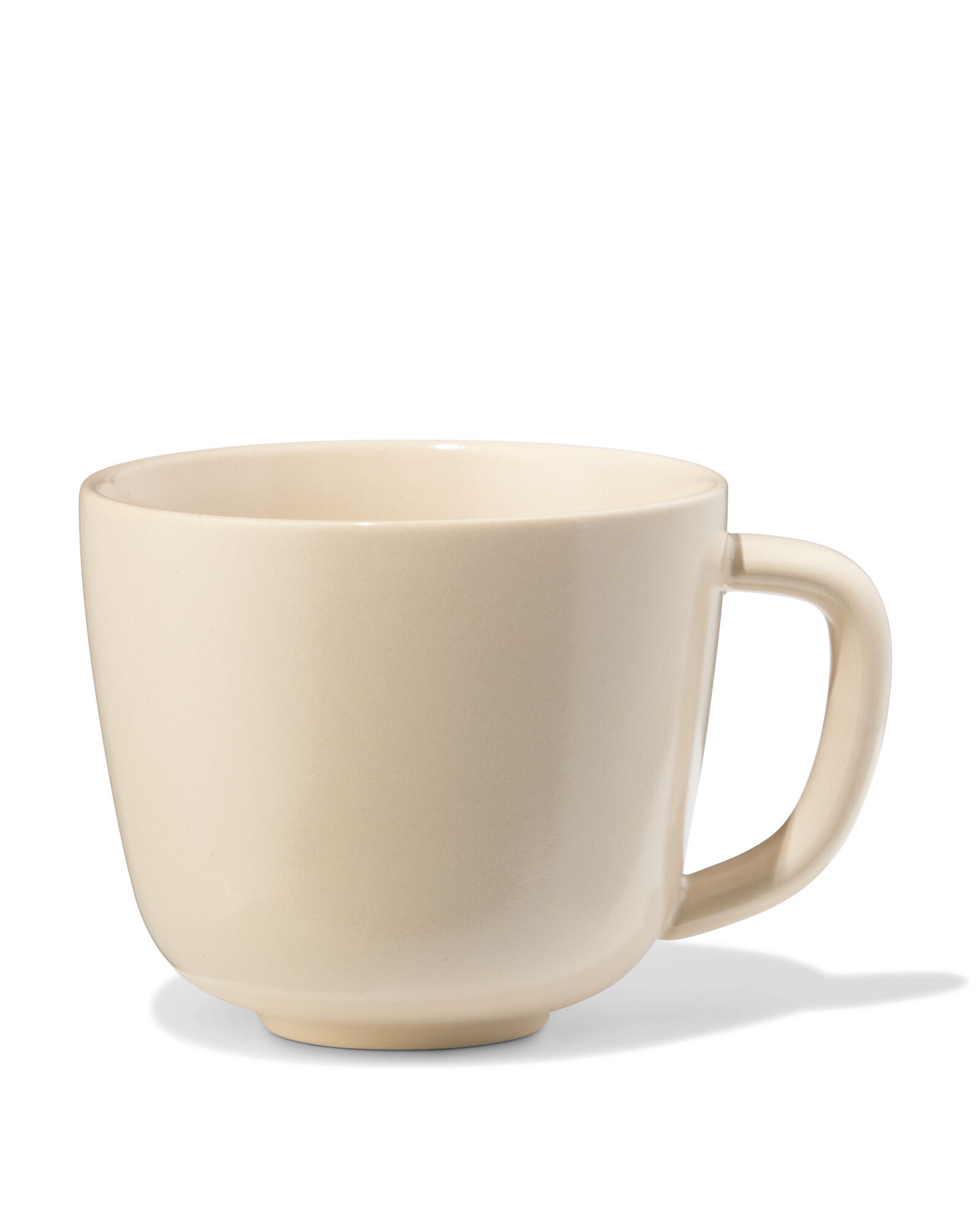 cappuccinomok 325ml Puur aardewerk gebroken wit - 80660316 - HEMA