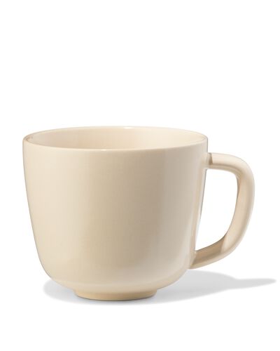 cappuccinomok 325ml Puur aardewerk gebroken wit - 80660316 - HEMA