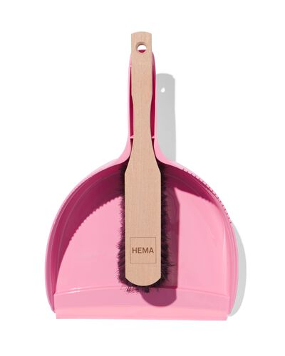 Handfeger und Kehrblech, rosa - 20520027 - HEMA