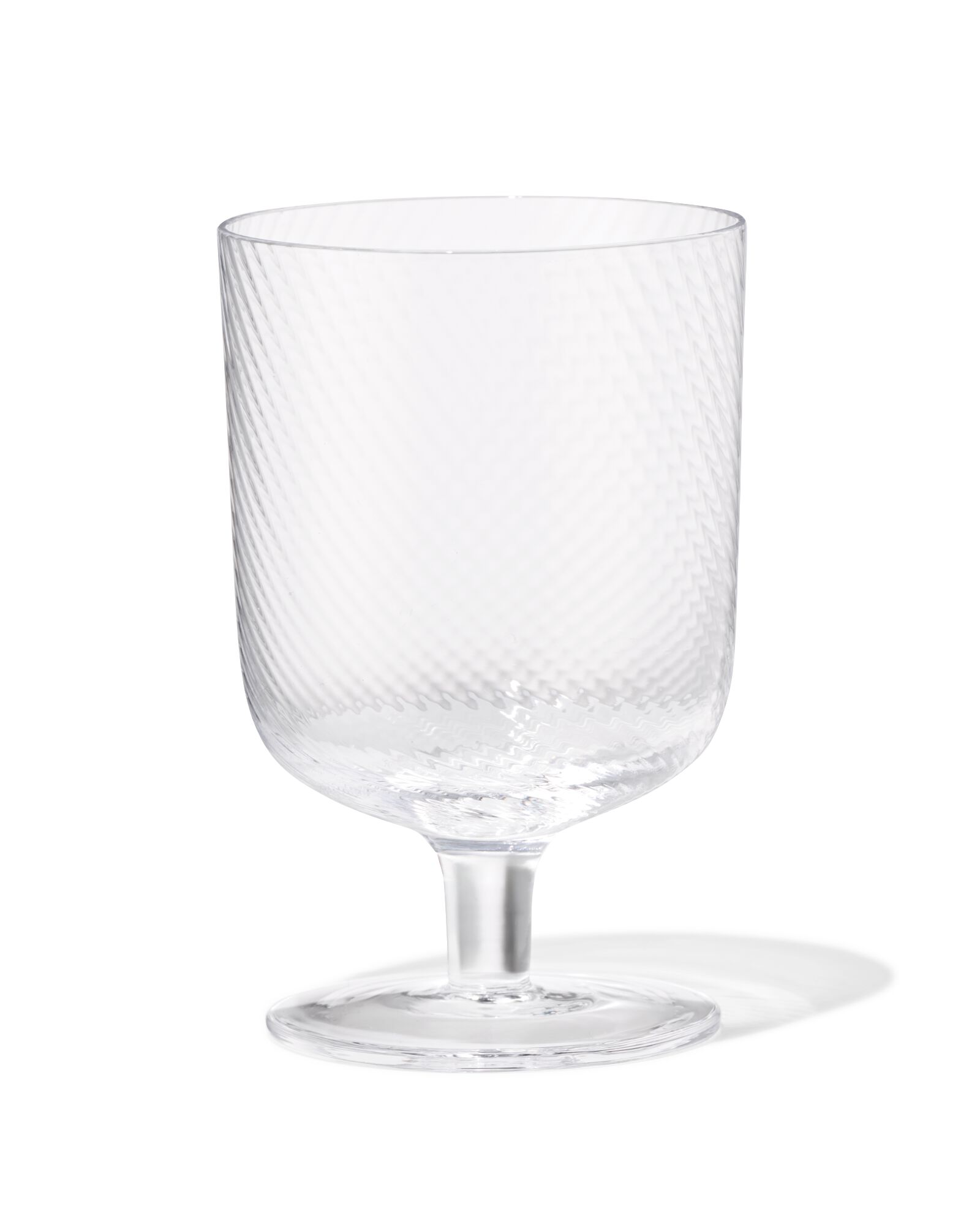 verre &agrave; vin 250ml verre Bergen relief torsad&eacute;  - 9401170 - HEMA