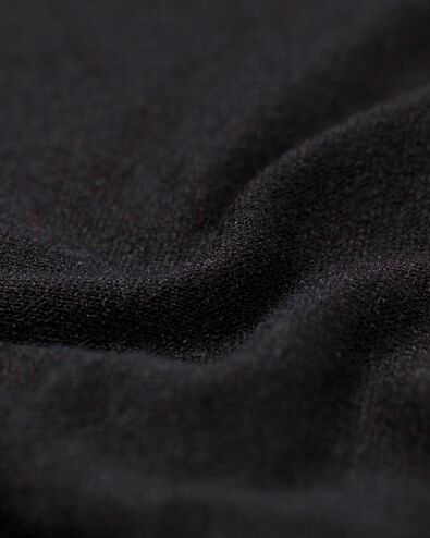 damesnachthemd viscose met kant zwart L - 23493763 - HEMA