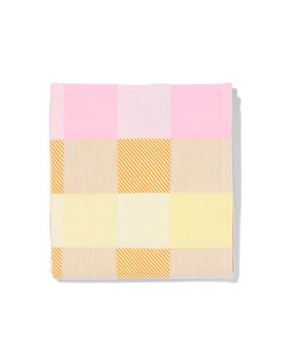 Geschirrtuch 65&nbsp;x&nbsp;65&nbsp;cm Baumwolle Cremeschnitte, Rosa - 5440015 - HEMA